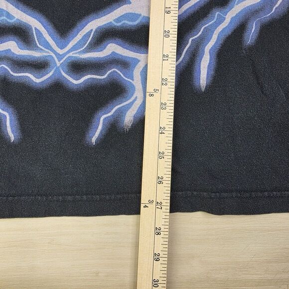 Rolling Loud Shirt‎ Mens Large Black Blue Lightning Graphic Tee Music Festival - Picture 7 of 7